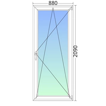 90x210cm, kétrétegű üvegezésű, fehér műanyag erkélyajtó 90x210cm, kétrétegű üvegezésű, fehér műanyag erkélyajtó