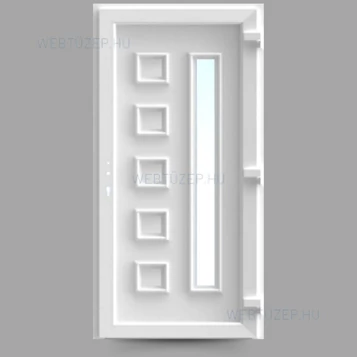 Deli Home Capri fehér 98x208 jobbos PVC bejárati ajtó Deli Home Capri fehér 98x208 jobbos PVC bejárati ajtó