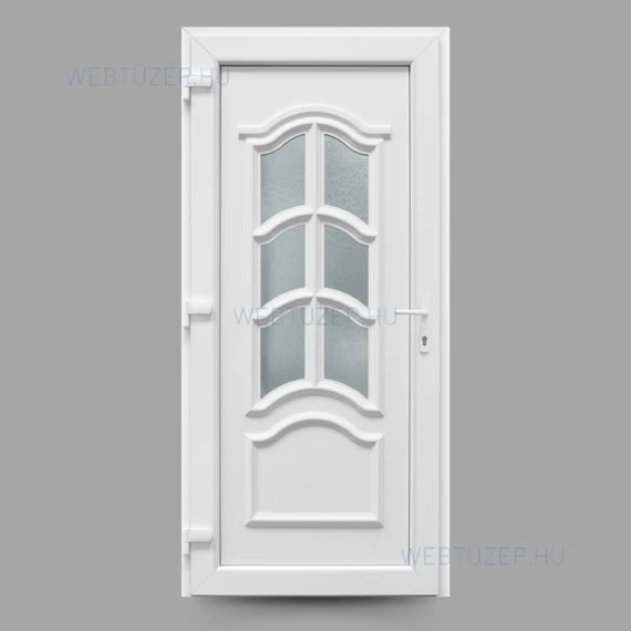 Deli Home Exclusive Korzika fehér 98x208 balos PVC bejárati ajtó