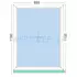 Kép 1/2 - 90x120cm, fix, kétrétegű üvegezésű, fehér EkoSun 70 műanyag ablak